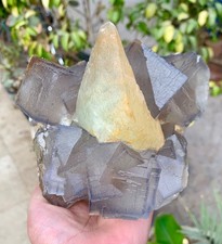 2.5 Kg Fantastic Combo Of Fluorite With Calcite From Baluchistan Pakistan. picture