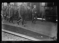Photo:Italy American Troops 1918 Soldiers at Train Station picture