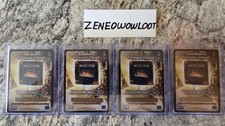 X4 WORLD OF WARCRAFT UNUSED TREASURE LOOT CARDS LOOK WOW NEW RARE UNSCRATCHED  picture