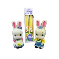 Vintage Easter Bunny Rabbit Candle Lot 10