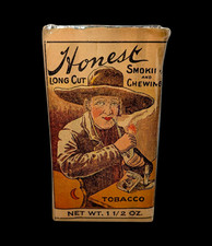 Rare Early 1900's Honest Tobacco Pouch. As Found-Contents Have NOT Been Checked picture