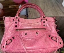 Authentic BALENCIAGA Pink Motorcycle Bag Purse picture