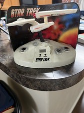Vintage 1993 Star Trek U.S.S. Enterprise NCC-1701 Talking Alarm Clock Working picture
