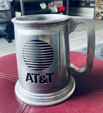 Vintage AT&T Logo RWP Wilton Armetale 5” Tankard Mug Corporate Promo USA picture