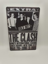 The CLASH / Tin Metal Rustic Sign 8 in x 12 in / Sealed NEW picture