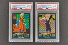 Carddass Dragon Ball Visual Adventure Special #37 #42 PSA 8 Goku Gohan  picture