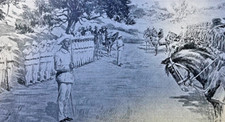 1899 Vintage Illustration General Shafter Receiving Surrender Santiago De Cuba picture