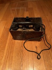 WWII WW2 Original German Field Phone Feldfernsprecher 33 FF33 1942 picture