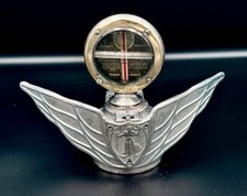 Rare Vintage 1920s Monogram Junior Winged Radiator Cap with Boyce MotoMeter picture