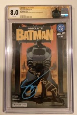 Absolute Batman #1 First Print CGC 8.0 2X Signed Snyder & Dragotta Custom Label picture