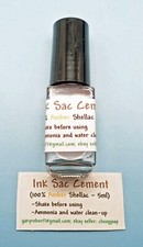 Vintage Fountain Pen Ink Sac Sack Diaphragm Cement Sealant Adhesive Shellac picture