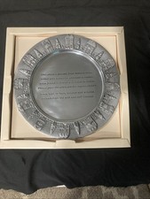 Lenox Village Friend To Friend Giving  Metal Plate w Original Tag And Box picture