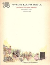 Vintage Automatic Gas-Steam Radiator Sales Co. letterhead picture