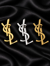 YSL Small 3 Pcs Brooch for Hat Scarf Tie Collar Lapel Pin Saint Laurent Blazer picture