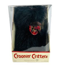 Deptartment 56 Animated Singing Plush Croonin Critters Black Scootie Dog 12” picture