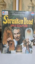 Vintage 1975 Vincent Price Shrunken Head Apple Sculpture Kit Milton Bradley  picture