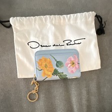 Oscar de la Renta Poppy-Printed Zip Card Case picture