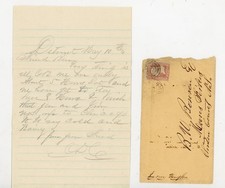 Antique 1910s Detroit MI to Moores Forks NY Letter & Envelope Stamp Chicago picture