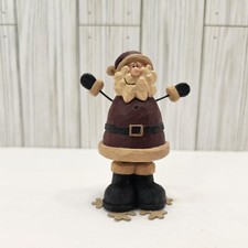 Blossom Bucket Christmas Santa Snowflake Figurine By S Lloyd 2009 Folk Art  picture