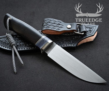 Handmade Purple Hunter – N690 Steel | Stabilized Black Hornbeam Handle | Gift & picture