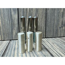 Vintage Lady Koscot Glide-On Silver Lipstick Tubes - Set Of 3 picture