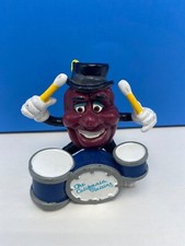 Vintage 1988 California Raisins playing the drums figurine black / yellow hat  picture