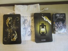 Lot of 2 Decks of Tarot Cards New Moon & LoScarabeo Pagan Tarot picture