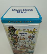 Vintage Uncle Ben's Rice Tin 1987 USA & Mexico Fiesta Collectable Canister  picture