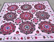 Suzani wall hanging Vintage Uzbek handmade embroidery bedding 240x222cm D-3A picture