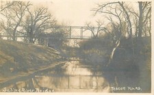 Postcard C-1910 RPPC Kansas Tescott Saline River 23-11776 picture