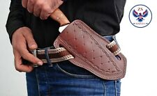 Custom Hand Made LEATHER SHEATH FOR FIX BLADE KNIFE - ZS 01 picture