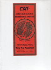 1962 CAT International Timetable CIVIL AIR TRANSPORT  Booklet  4