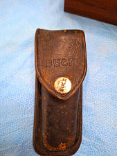 Buck 112 Ranger Lockback Pocketknife Stainless Clip Point Wood/Brass 1977 picture