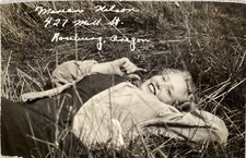 Vintage 1940’s PHOTO BEAUTIFUL BLONDE ROSEBURG OREGON SCHOOL GIRL Named picture