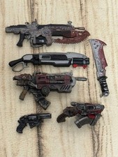 NECA Gears of War Weapon Set Lancer Gnasher Pistol Collectible picture
