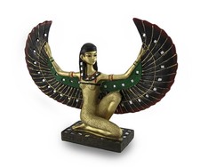 Zeckos Winged Egyptian Goddess Isis Statue Deity Mythology picture