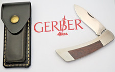 Vintage 1974 to 1981 GERBER Pk2 Pete's Knife Liner Lock Knife - Mint with Sheath picture