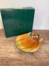 Fitz and Floyd Autumn Splendor Small Bowl Pumpkin Gourds Leaf Dish 58 303 NIB picture
