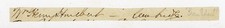 Wm Henry Hurlbut Autograph Snippet Cambridge MA NY World Editor Antique Van Eden picture