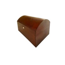 Vintage Cigar Humidor XL Dome 250 Cigar Burl Wood Veneer Finish Spanish Cedar picture