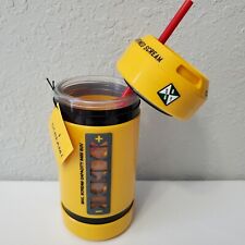 NEW Disney Parks Monsters Inc SCREAM Canister Sipper Cup Bottle w/ Sound Yellow picture
