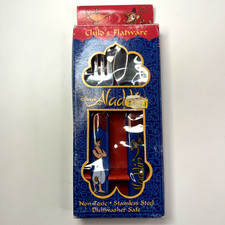 Vintage 90's Disney Aladdin Child's Flatware Silverware Fork & Spoon ZAK Designs picture