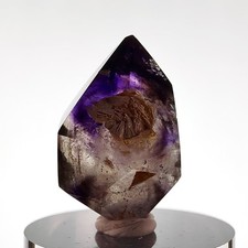 Moving Bubble RARE Grape Jelly Golden Healer Enhydro Amethyst w Muscovite Mica picture
