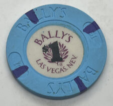 Bally’s Hotel Casino Las Vegas Nevada NV $1 Chip Blue House Mold 1997 picture