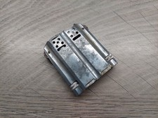 VTG RARE DUPLEX ALUMINIUM DOUBLE BARREL POCKET LIGHTER ENGLAND 1940s-50s picture