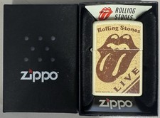 ZIPPO 2011 ROLLING STONES LIVE TONGUE WHITE MATTE LIGHTER SEALED IN BOX D908 picture