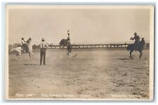 c1910's Tom Urie The Famous Wyoming Cowboy Broncho Busting RPPC Photo Postcard picture