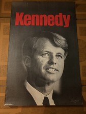 VINTAGE 1968 ROBERT F KENNEDY RFK PRESIDENTIAL LARGE CAMPAIGN POSTER JOHN BRYSON picture