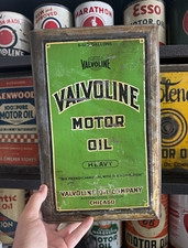 Valvoline Vintage Motor Oil Advertising Can Heavy 5 U.S. Gallons Chicago picture