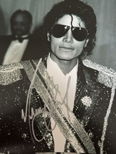 Michael Jackson Autographed Photo With COA 8x10 picture